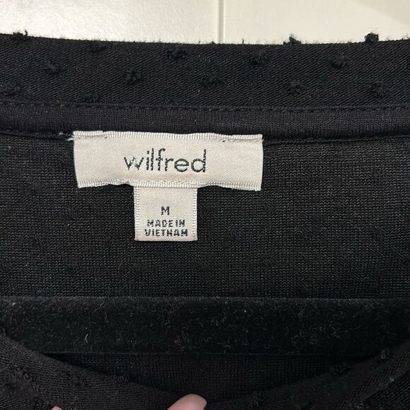 Wilfred black long sleeve top size medium - Picture 5 of 8